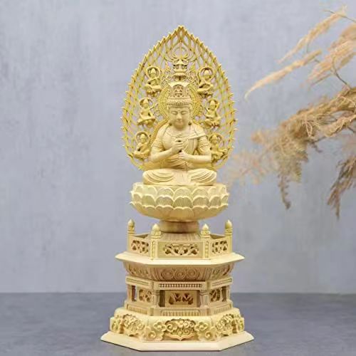 BOXWOOD BIG DAY TATHAGATA STATUE-1