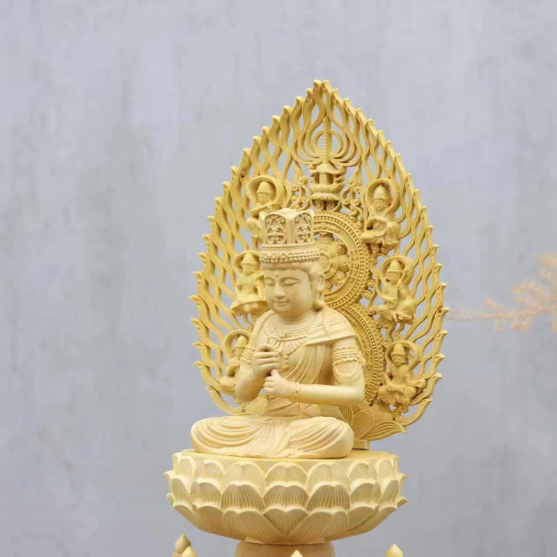 BOXWOOD BIG DAY TATHAGATA STATUE-2