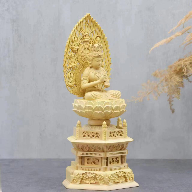 BOXWOOD BIG DAY TATHAGATA STATUE-4