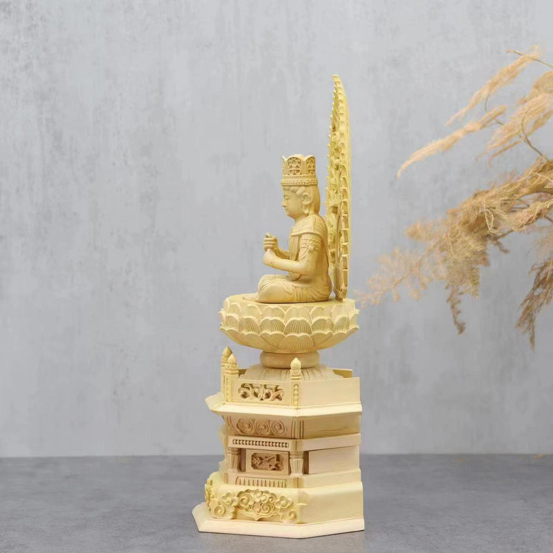 BOXWOOD BIG DAY TATHAGATA STATUE-5