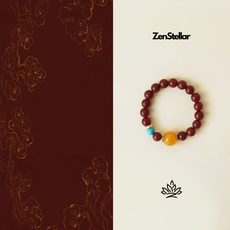 FORTUNE YEAR BRACELET–RED AGATE TURQUOISE-6