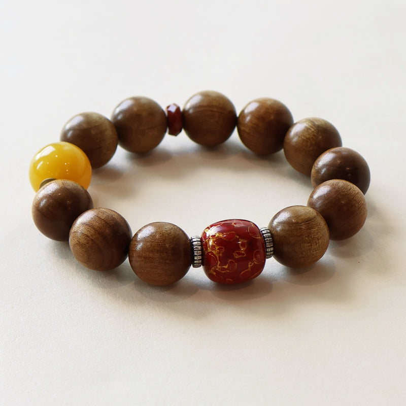 GOLDEN NANMU RED LACQUER BRACELET-3