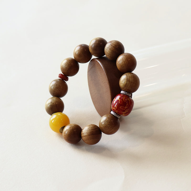GOLDEN NANMU RED LACQUER BRACELET-4