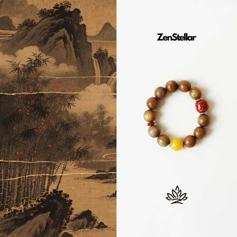 GOLDEN NANMU RED LACQUER BRACELET-6