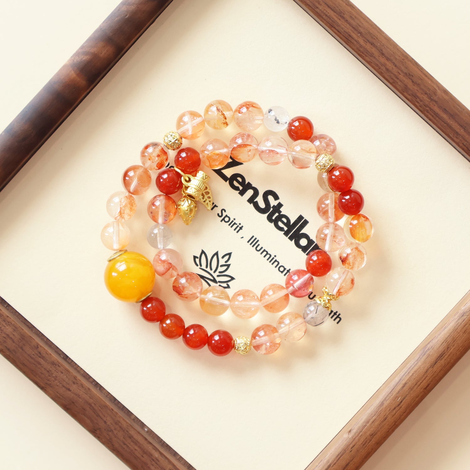 LUCKY RISE BRACELET – RED GUM FLOWER AGATE-1