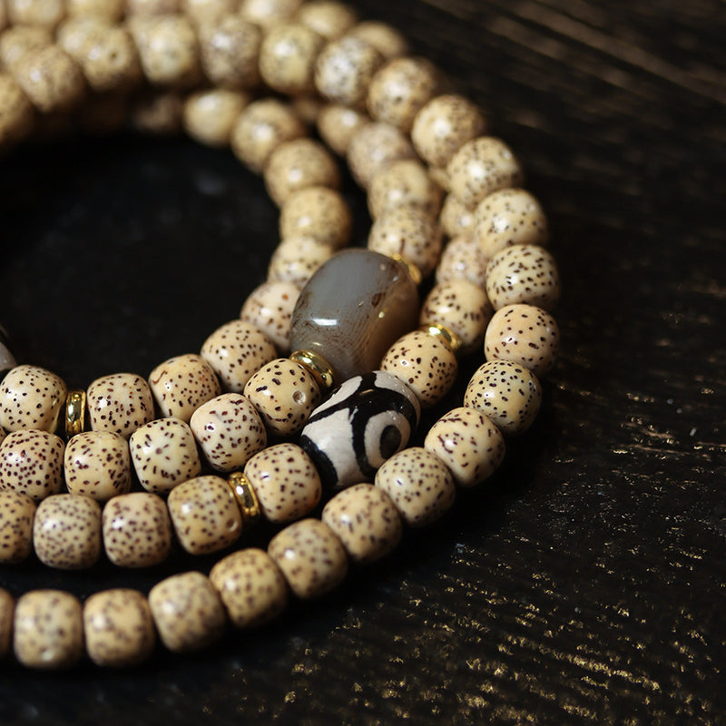 STAR MOON BODHI AGATE BRACELET-3