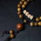 GREEN SANDALWOOD BUDDHIST BEADS BRACELET