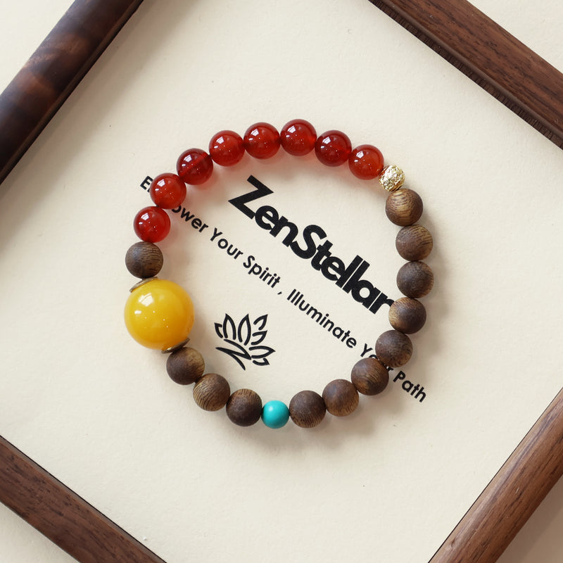 AGARWOOD AGATE TURQUOISE BRACELET-1