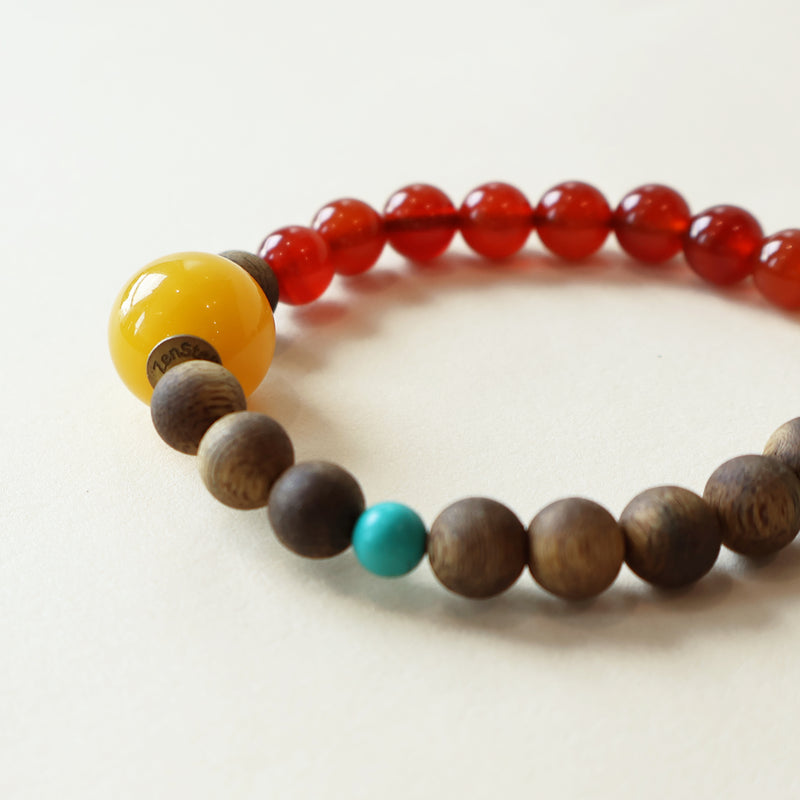 AGARWOOD AGATE TURQUOISE BRACELET-4