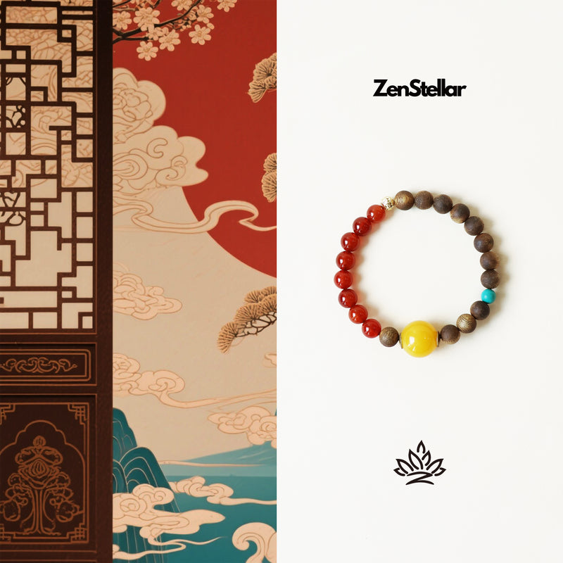 AGARWOOD AGATE TURQUOISE BRACELET-6