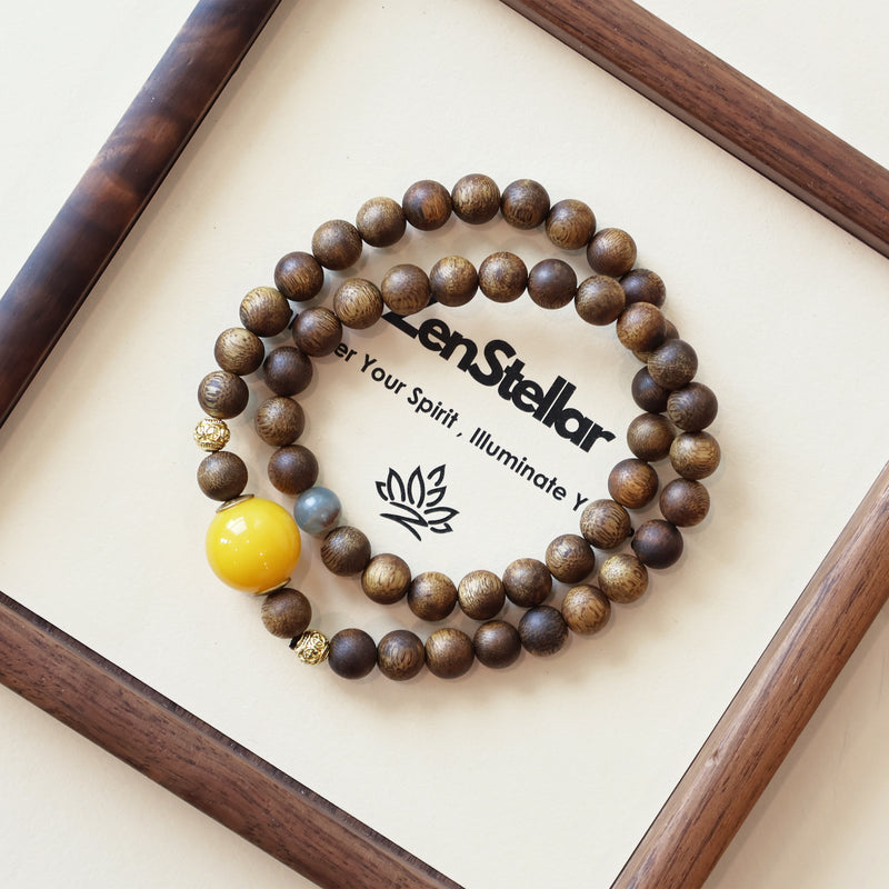 AGARWOOD CALCITE BRACELET-1