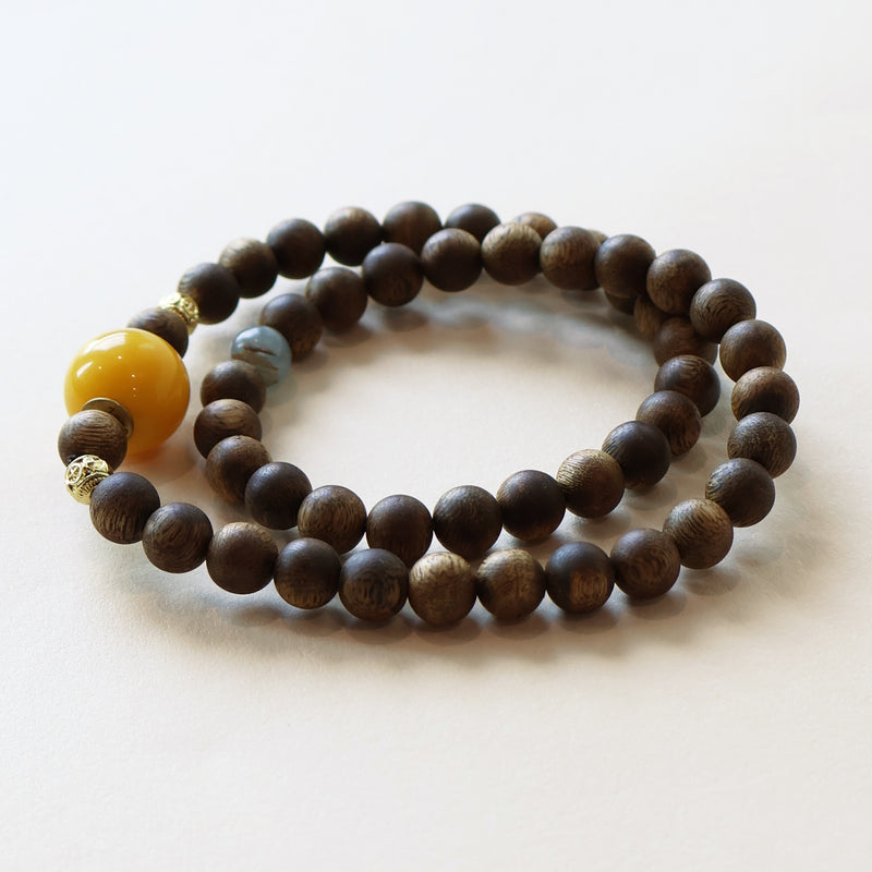 AGARWOOD CALCITE BRACELET-3