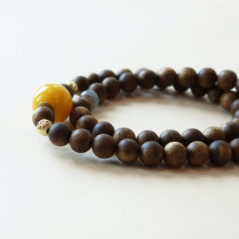 AGARWOOD CALCITE BRACELET-4