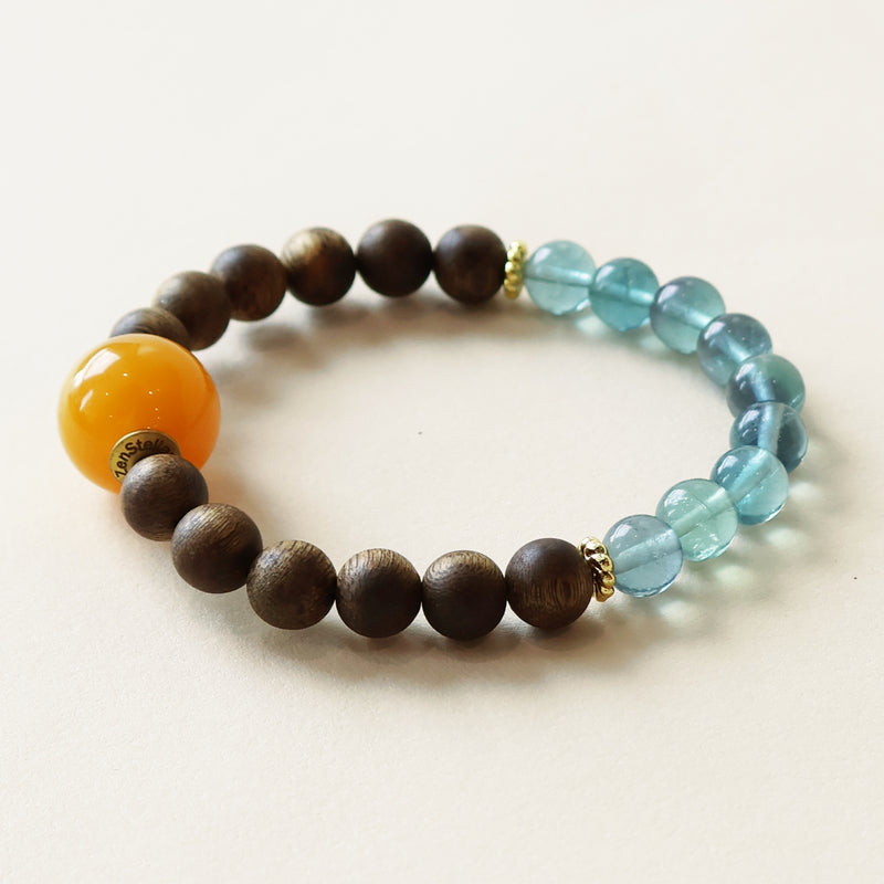 AGARWOOD FLUORITE BRACELET-3