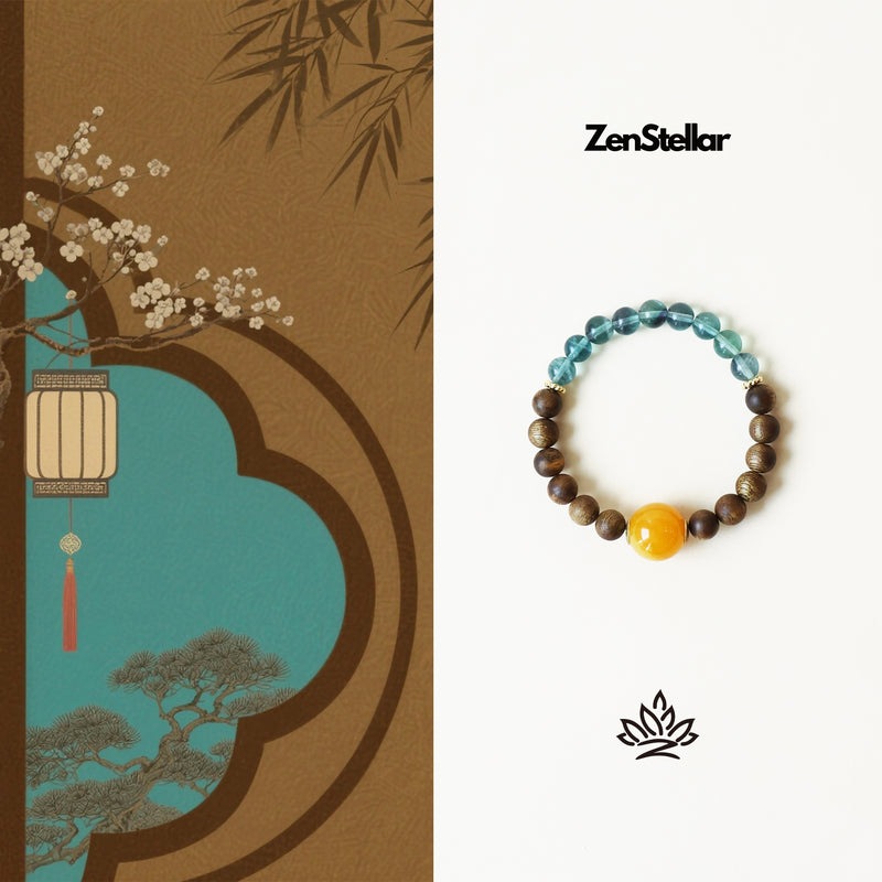 AGARWOOD FLUORITE BRACELET-6