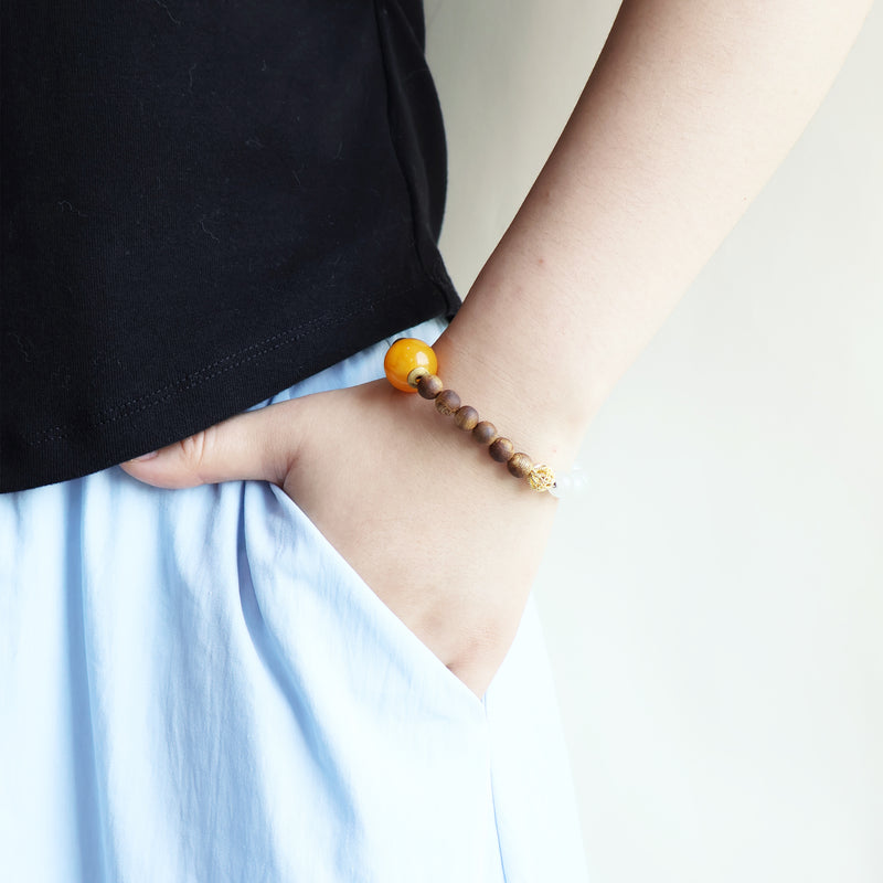 AGARWOOD HETIAN JADE BRACELET-2