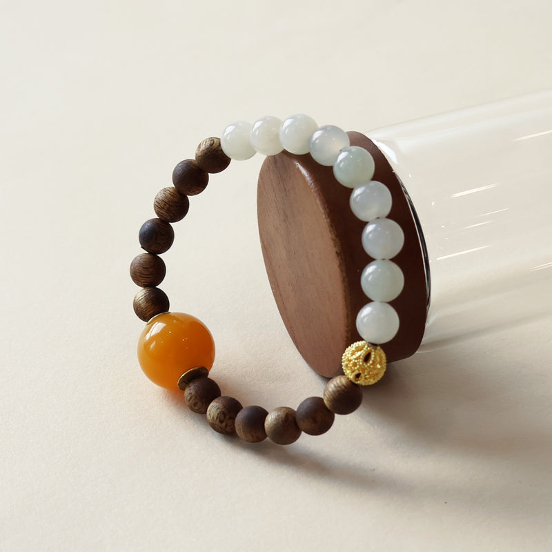 AGARWOOD HETIAN JADE BRACELET-5