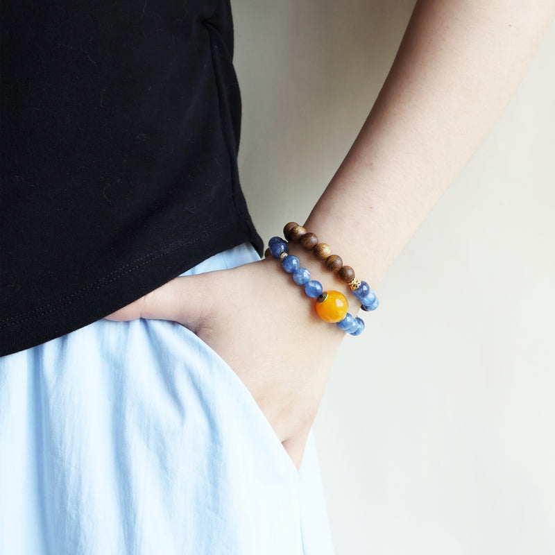 AGARWOOD KYANITE BRACELET-2