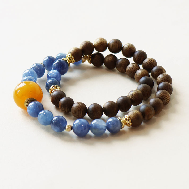 AGARWOOD KYANITE BRACELET-3