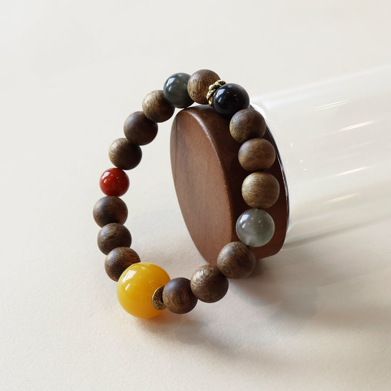 AGARWOOD MULTISTONE BRACELET-5
