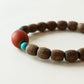 AGARWOOD TURQUOISE BARREL BEADS BRACELET-4