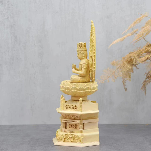 BOXWOOD BIG DAY TATHAGATA STATUE-5