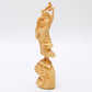 BOXWOOD WHISK BODHIDHARMA STATUE-2