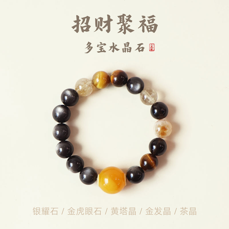 FIVE ELEMENTS MULTI-TREASURE CRYSTAL BRACELET-1