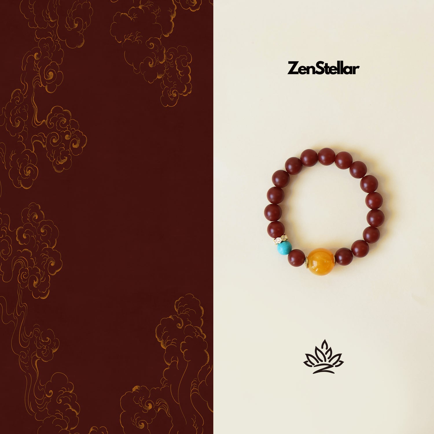 FORTUNE YEAR BRACELET–RED AGATE TURQUOISE-6