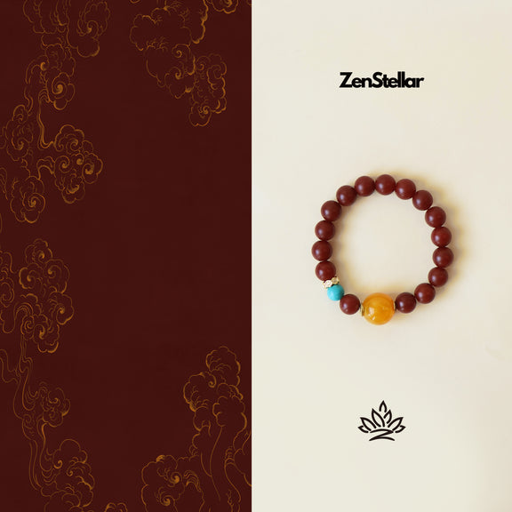 FORTUNE YEAR BRACELET–RED AGATE TURQUOISE-6