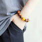GOLDEN NANMU WATER WAVE RED AGATE BRACELET-2
