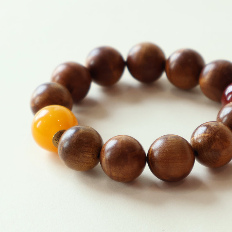 GOLDEN NANMU WATER WAVE RED AGATE BRACELET-4