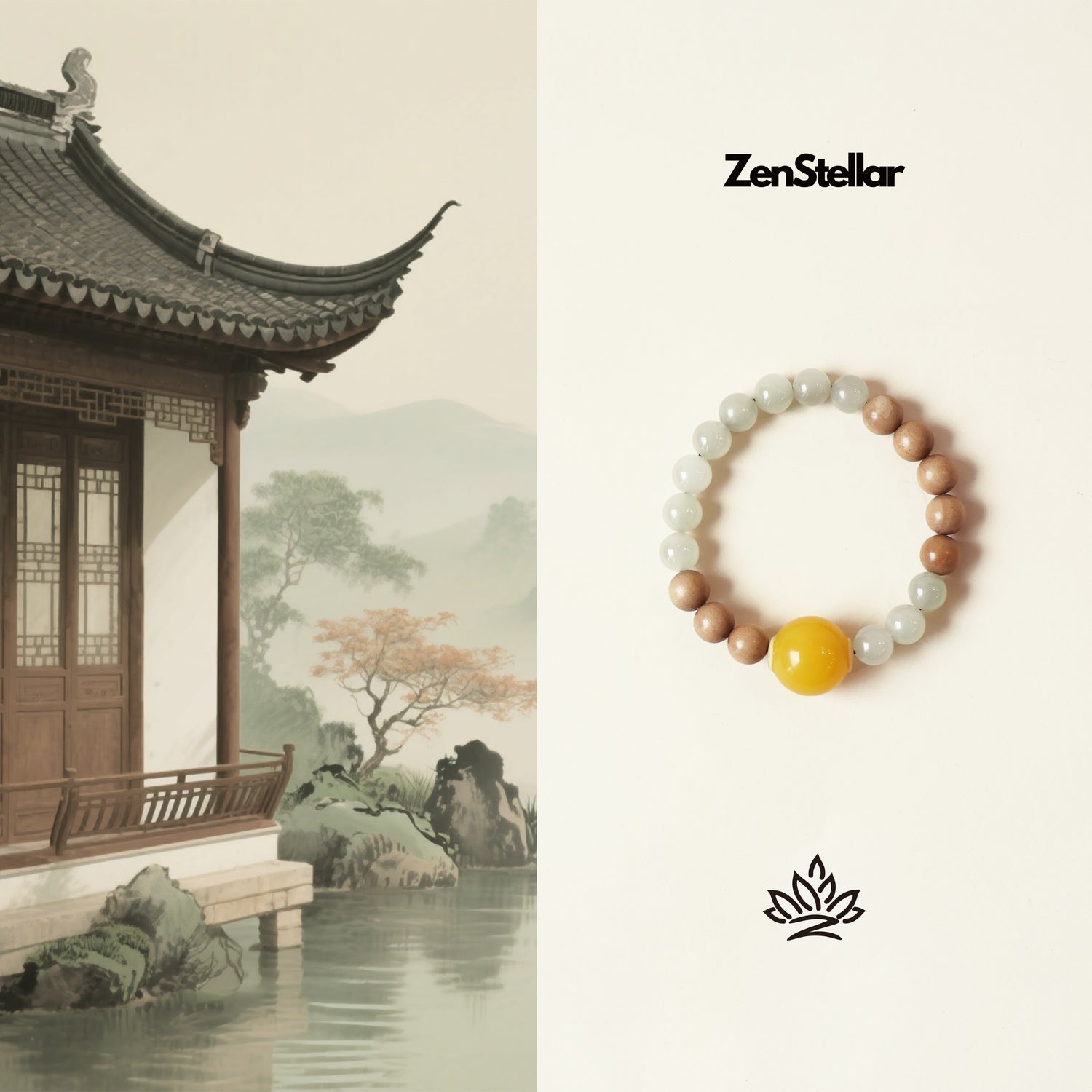OLD MOUNTAIN SANDALWOOD HETIAN JADE BRACELET-8