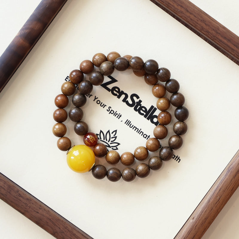 PHOEBE NANMU SUNKEN WOOD RED AGATE BRACELET-1