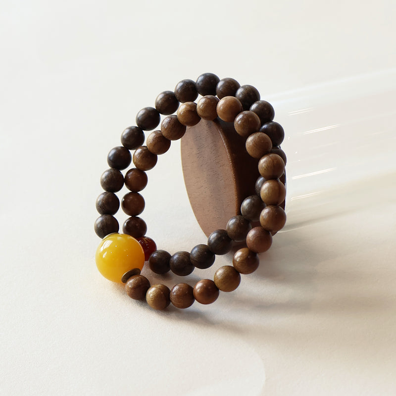 PHOEBE NANMU SUNKEN WOOD RED AGATE BRACELET-4