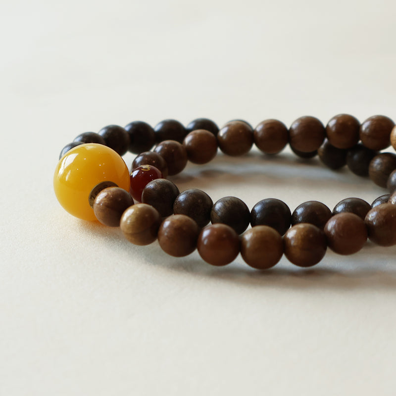 PHOEBE NANMU SUNKEN WOOD RED AGATE BRACELET-5