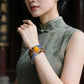 QINAN AGARWOOD KYANITE THREE-CIRCLE BRACELET-3