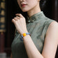 QINAN AGARWOOD KYANITE WHITE ASAI CRYSTAL BRACELET-3