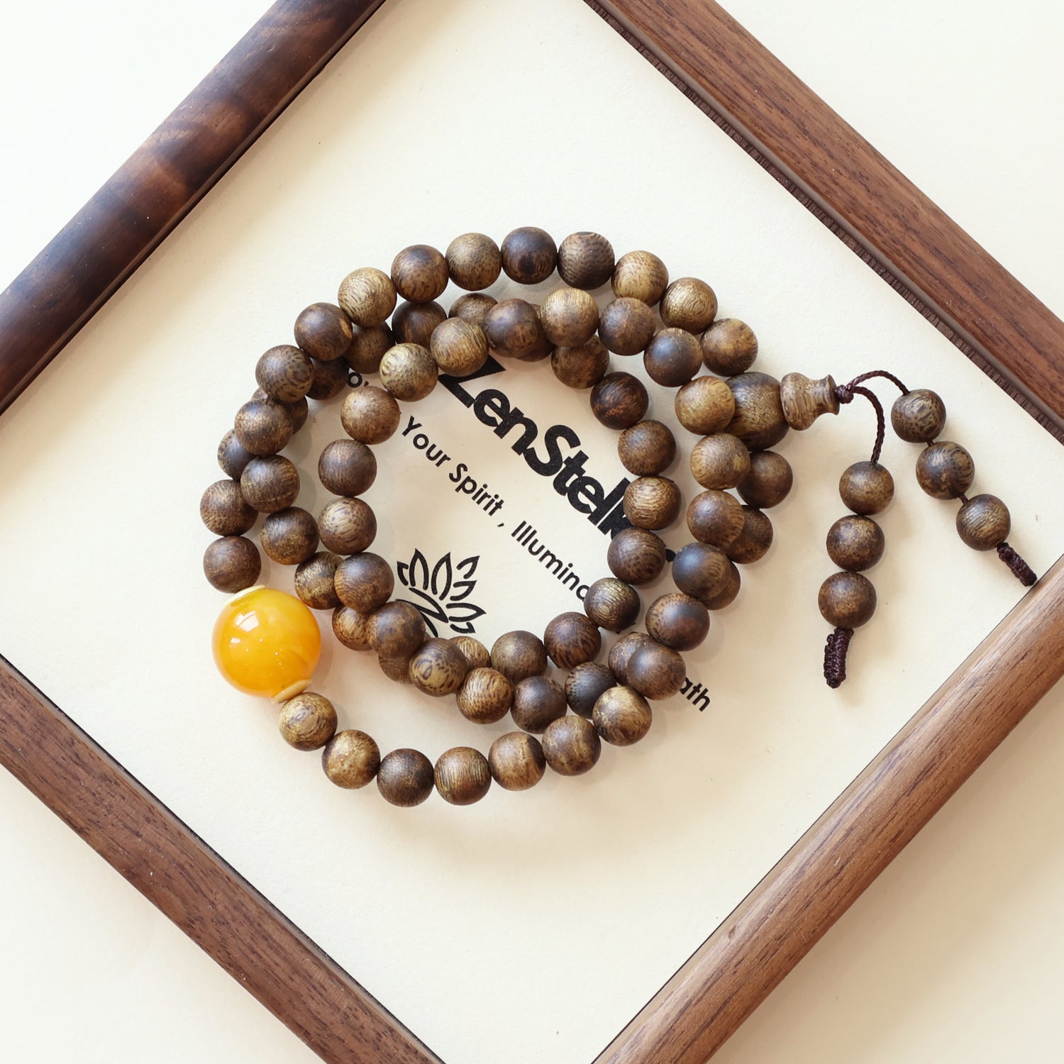 QINAN AGARWOOD THREE-CIRCLE BRACELET-1