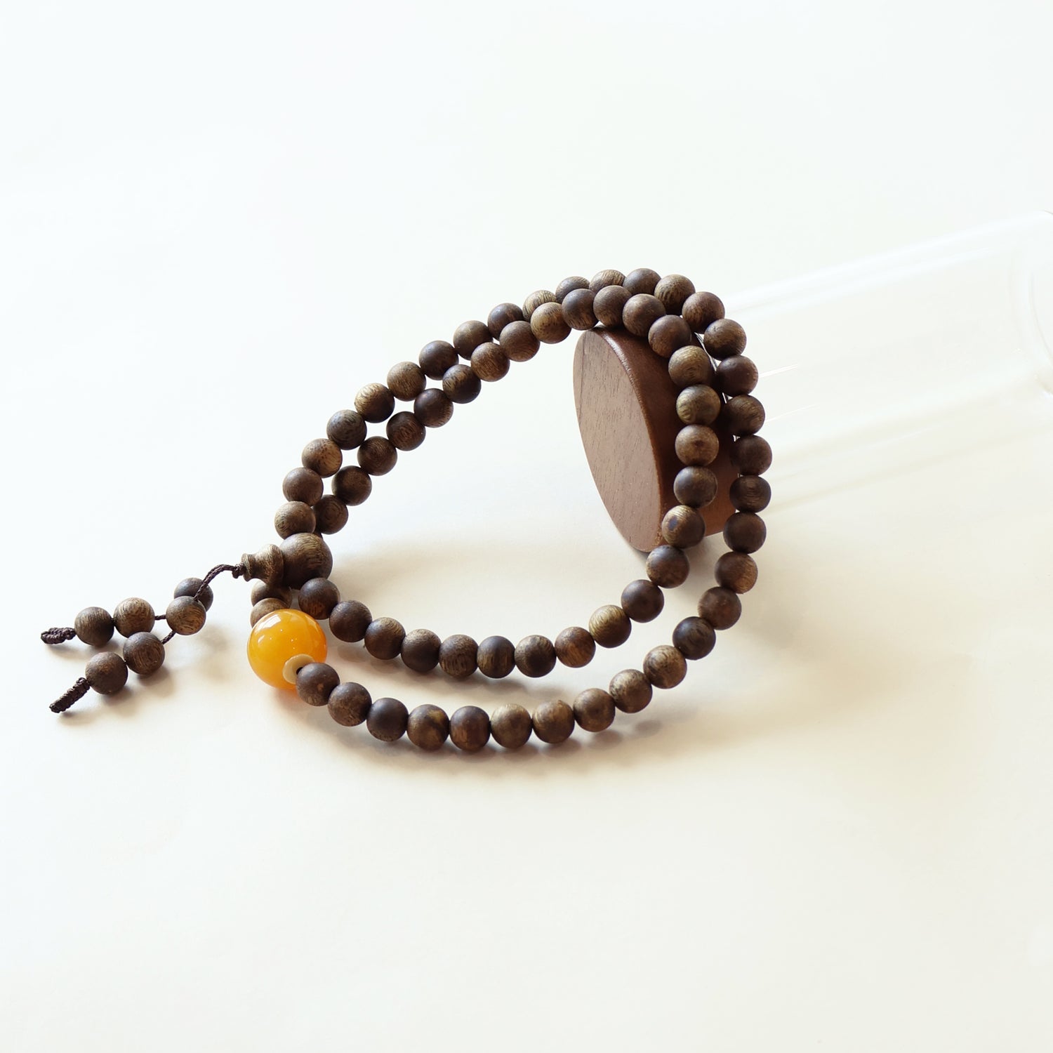 QINAN AGARWOOD THREE-CIRCLE BRACELET-7