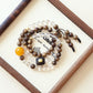 QINAN AGARWOOD WHITE CRYSTAL THREE-CIRCLE BRACELET-1