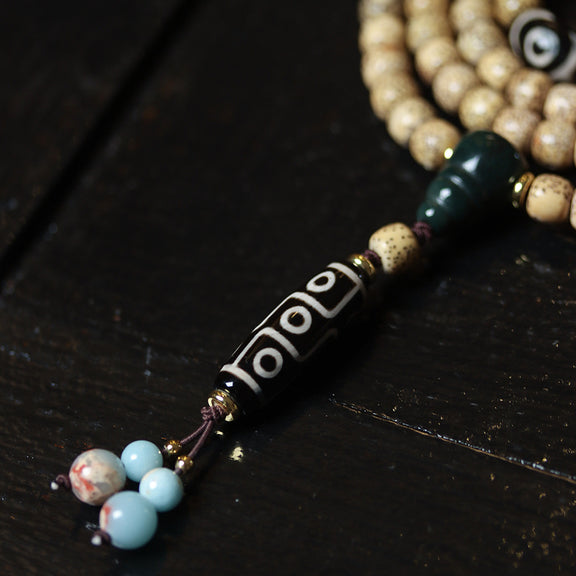 STAR MOON BODHI AGATE BRACELET-4